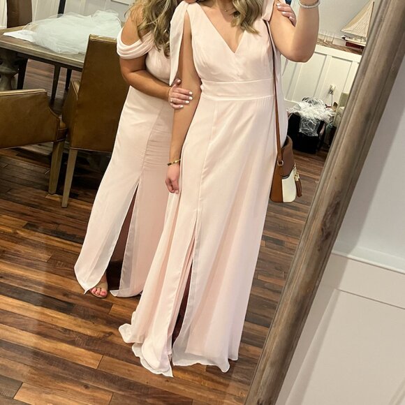 Light pink/ blush bridesmaid dress - Size 10 - Picture 2 of 3